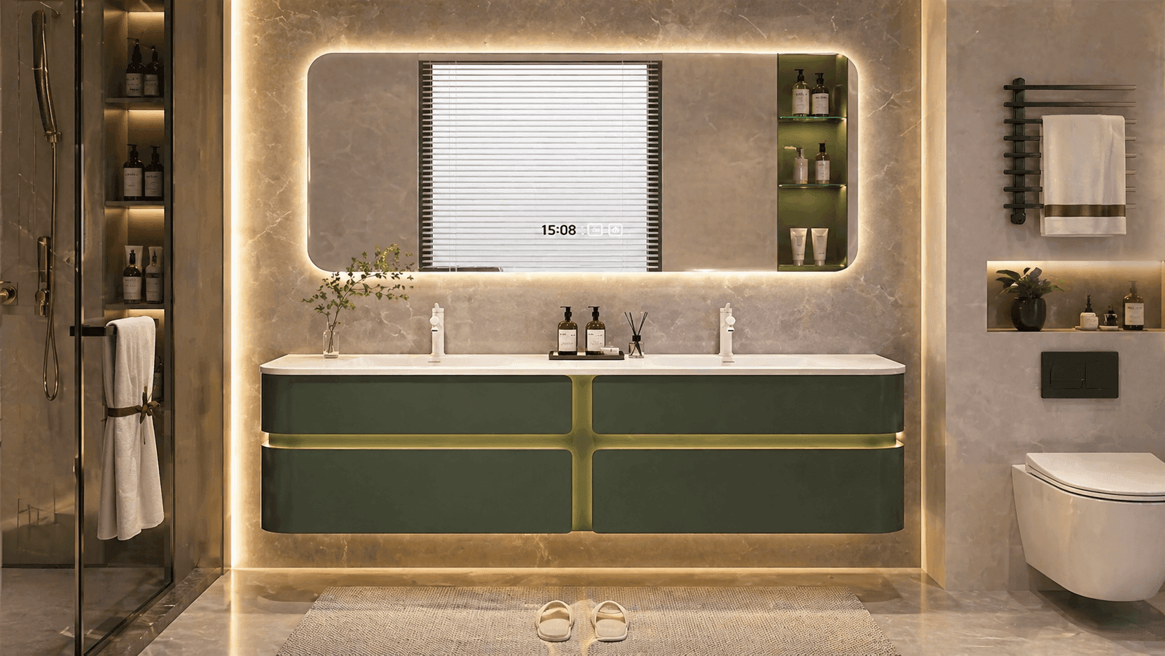 How LUTHXAY Floating Bathroom Vanity Set Improves Bathroom Layouts