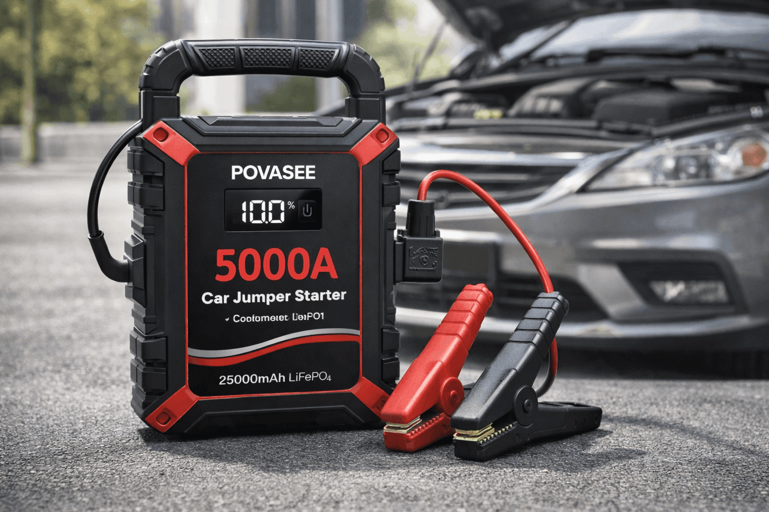 How Povasee Jump Starter 5000A Helps You Handle Dead Batteries Fast